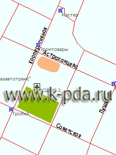 GPS карта поселка Игрим для ГИС Русса