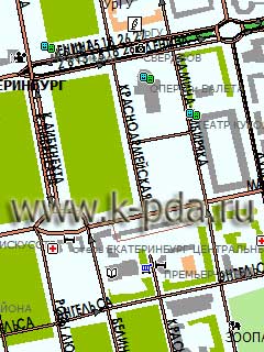 GPS карта Екатеринбурга для ГИС Русса