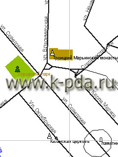 GPS карта Егорьевска для ГИС Русса