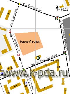 GPS карта Ухты для ГИС Русса