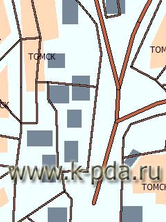 GPS карта Томска для ГИС Русса