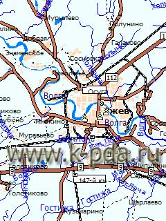 GPS карта Тверская область для ГИС Русса