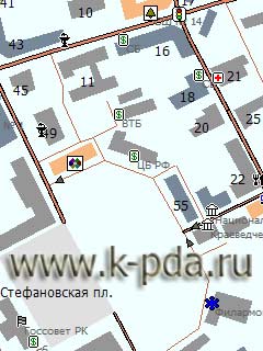 GPS карта Сыктывкар для ГИС Русса