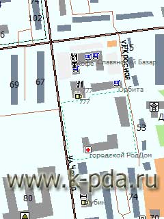 GPS карта Южно-Сахалинска для ГИС Русса