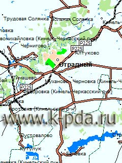 GPS карта Самарской области для ГИС Русса