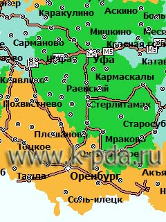 GPS карта России для ГИС Русса