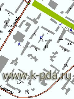 GPS карта Нефтеюганска для ГИС Русса