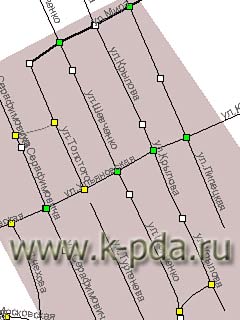 GPS карта Мичуринска для ГИС Русса