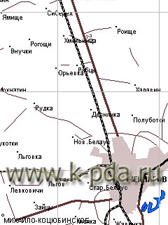 GPS карта Курской области для ГИС Русса