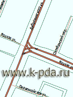 GPS карта Курска для ГИС Русса