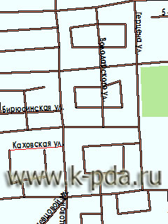 GPS карта Красноярска для ГИС Русса