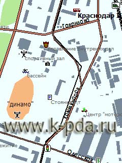 GPS карта Краснодара для ГИС Русса