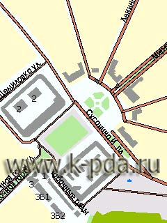 GPS карта Костромы для ГИС Русса