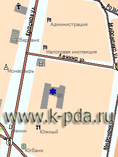 GPS карта Кореновска для ГИС Русса