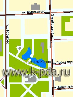 GPS карта Кирова для ГИС Русса