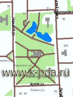 GPS карта Кирова для ГИС Русса