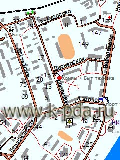 GPS карта города Кандалакша для ГИС Русса