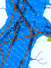 GPS карта реки Кама для ГИС Русса