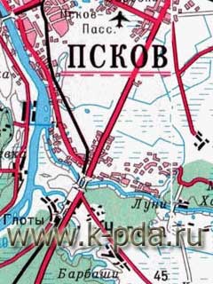 GPS карта Псковской области для OziExplorer