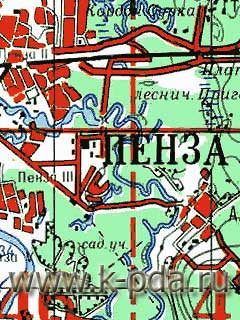 GPS карта Пензенской областидля OziExplorer