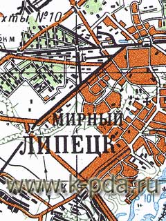 GPS карта Липецкой областидля OziExplorer