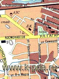 GPS карта Липецкадля OziExplorer