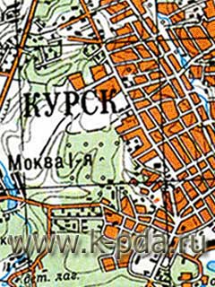 GPS карта Курской областидля OziExplorer