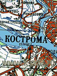 GPS карта Костромской областидля OziExplorer