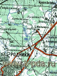 GPS карта Ивановской области для OziExplorer