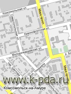 GPS карта Комсомольска-на-Амуре для SmartComGPS
