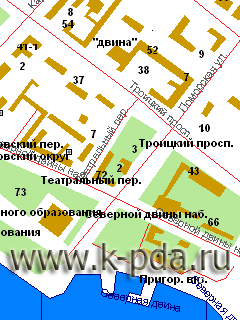 GPS карта Архангельска для SmartComGPS