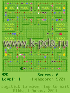 Игры для кпк и коммуникаторов Windows mobile Pacman Spring Edition